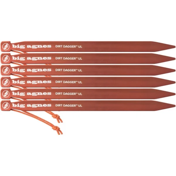 Big Agnes Dirt Dagger UL Piquets De Tente 10″ Paquet De 30, Orange excellente qualité 4