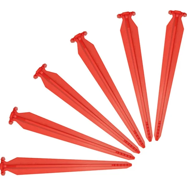 SwissPiranha RT220 Piquets De Tente 6 Pièces Avec Sac Säckli, Rouge à prix imbattables 1